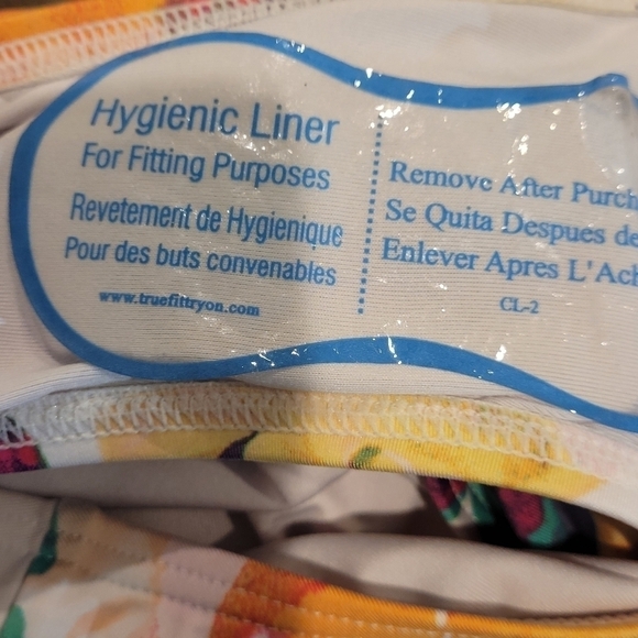 Calvin Klein Floral Print One-Piece Swimsuit Size 8 NWOT - Picture 4 of 8